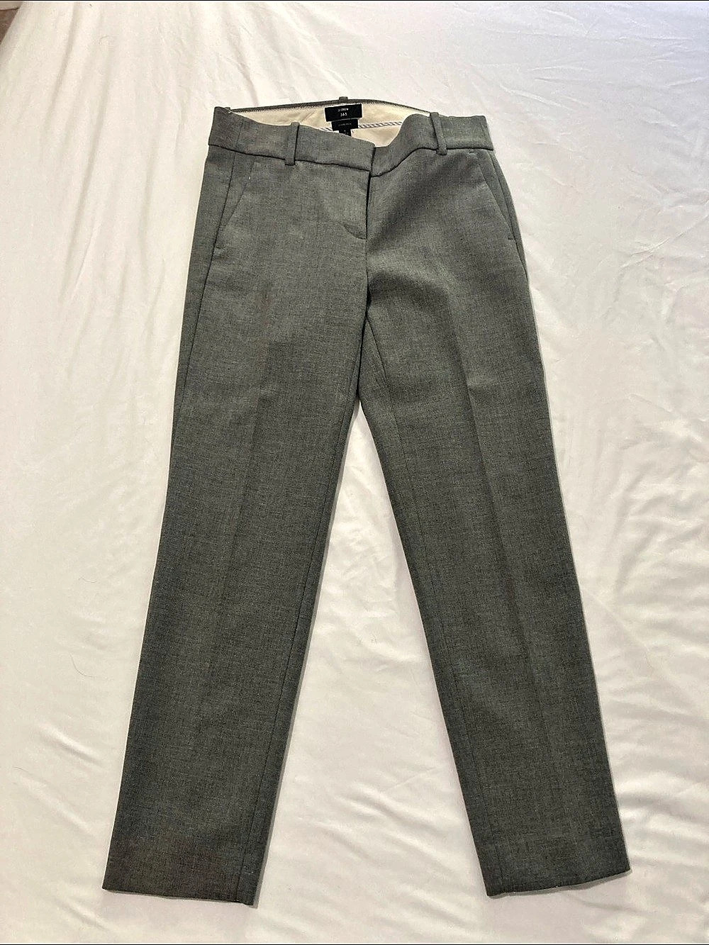 J.Crew Cameron Straight Leg Gray Pants Size 4